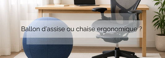 Ballon de bureau ou chaise ergonomique : quel choix pour un confort optimal au travail ?