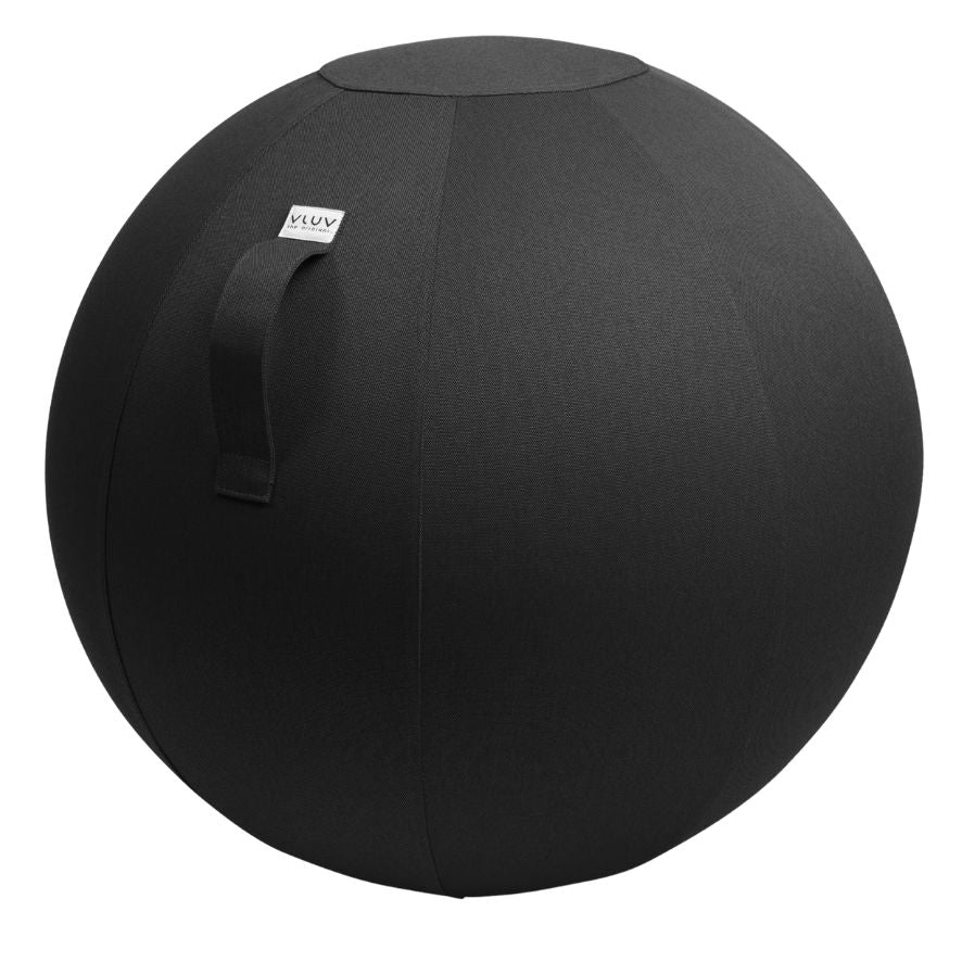 Ballon d'assise en tissu polyester de couleur noir