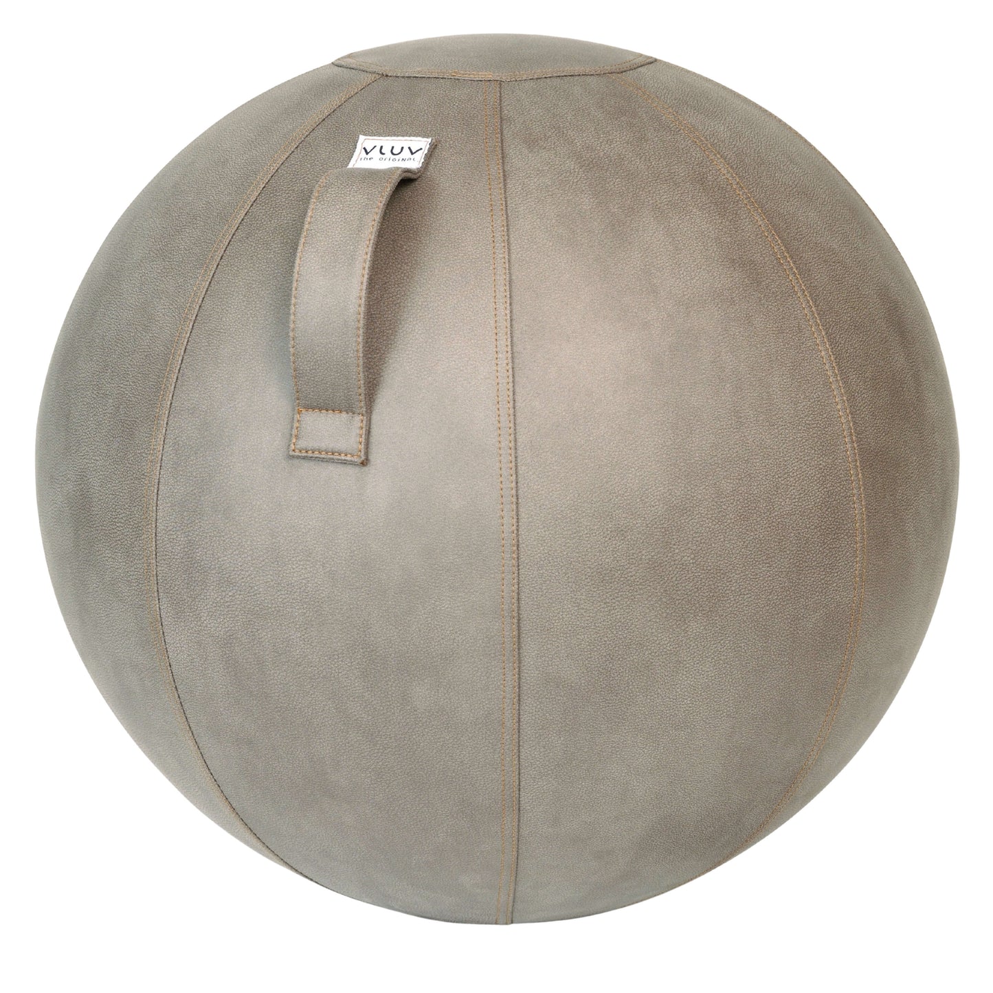 Ballon d'assise en similicuir pour bureau couleur Gris Glaise